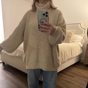 Old Navy Cozy Cream Turtleneck Sweater 2xl